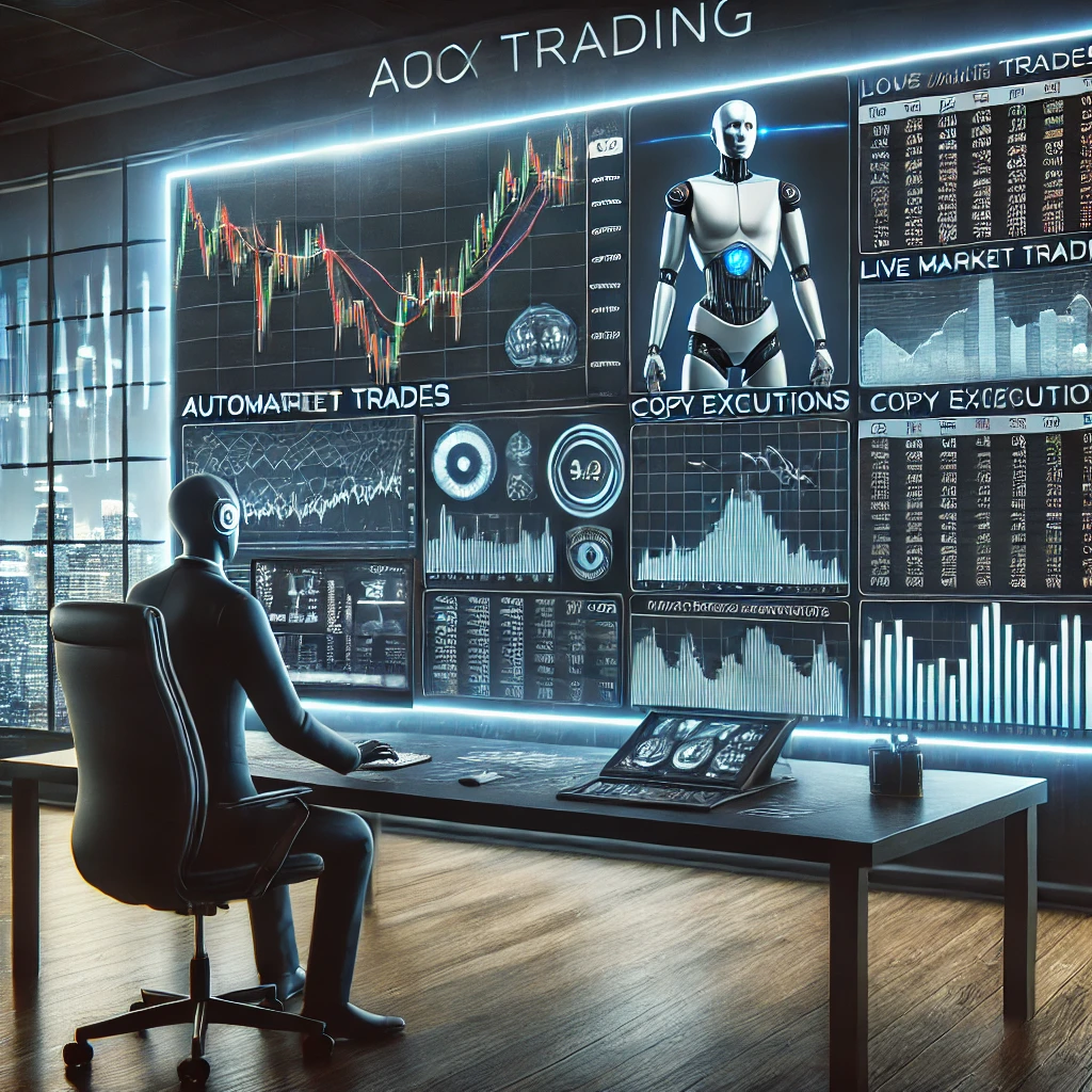 Eightcap copy trading interface showing live market data and automated trade execution.